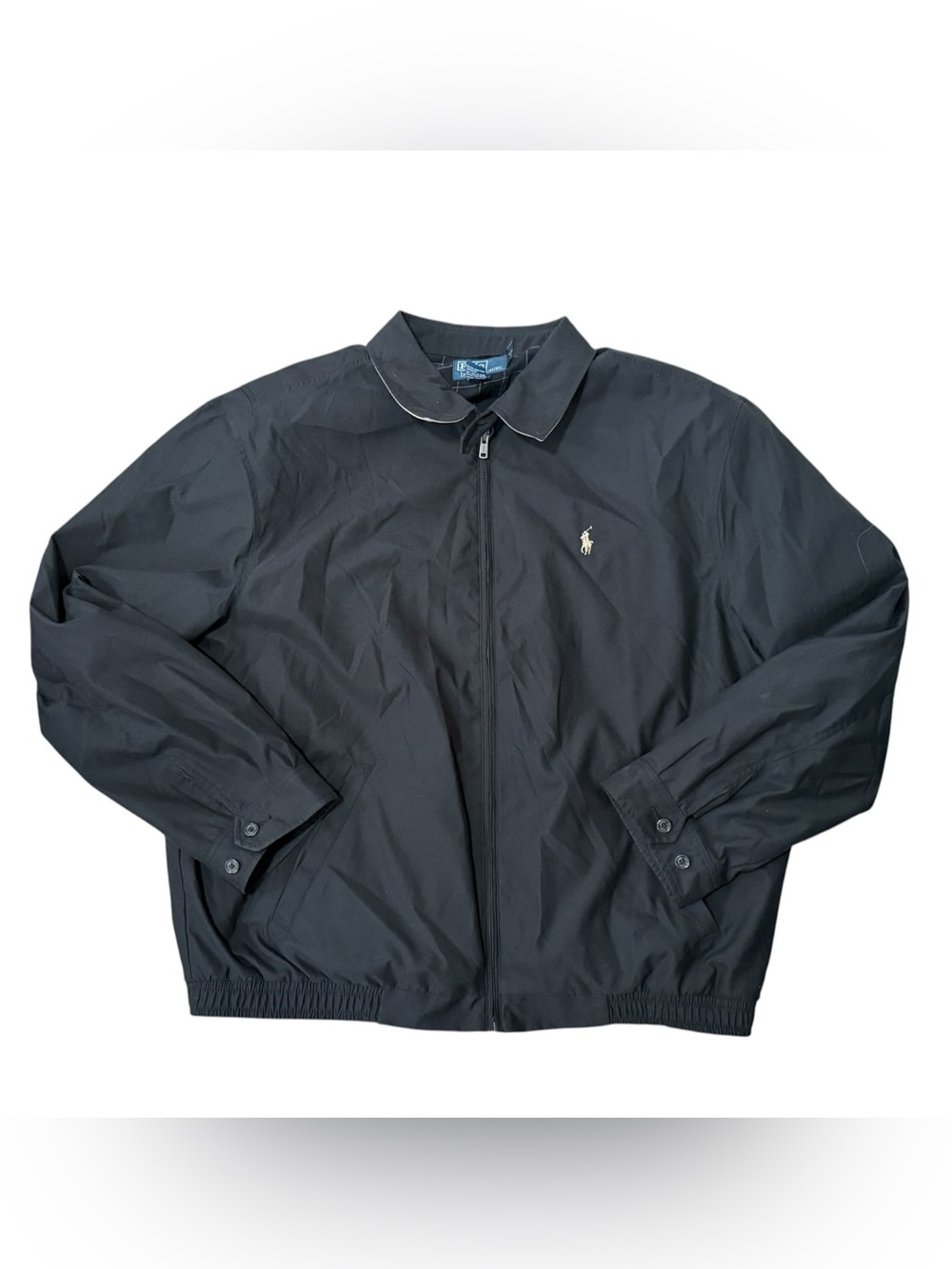 Vintage Polo Ralph Lauren Bi Swing Bomber Jacket Men’s XXL Black Full Zip Pony